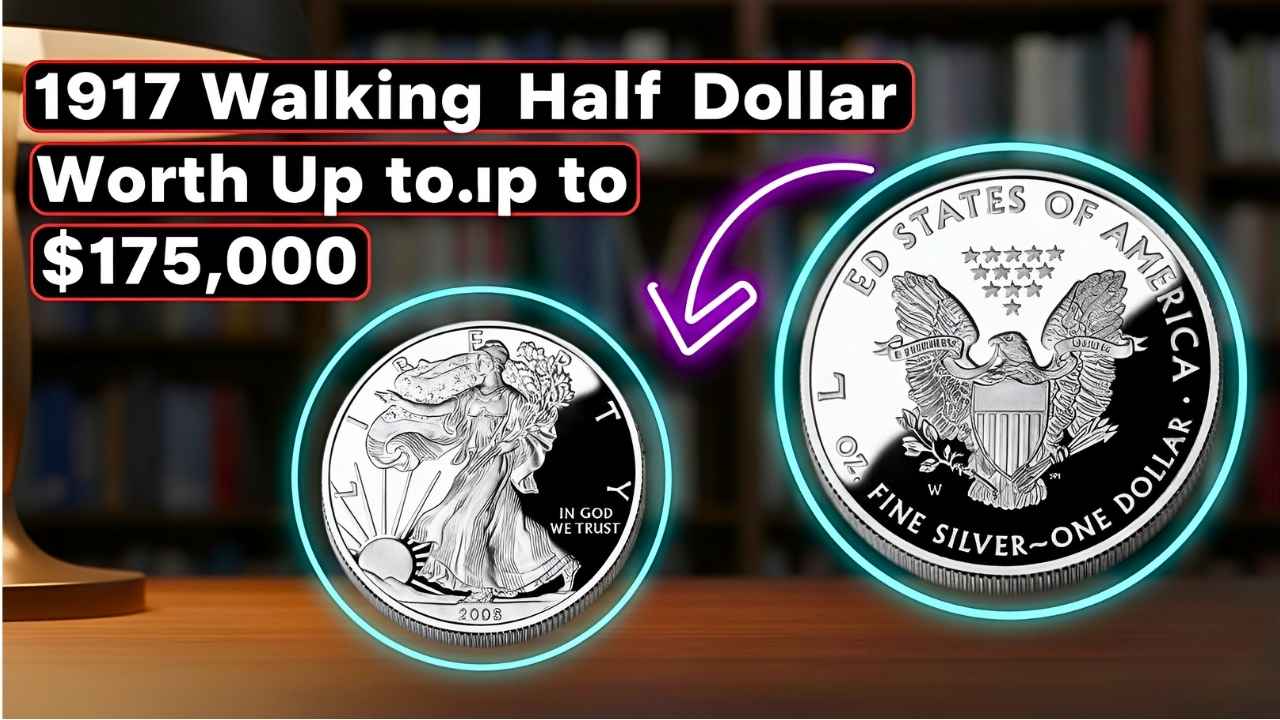 1917 Walking Liberty Half Dollar Worth Up to $175,000 – Rare Coin Value Revealed